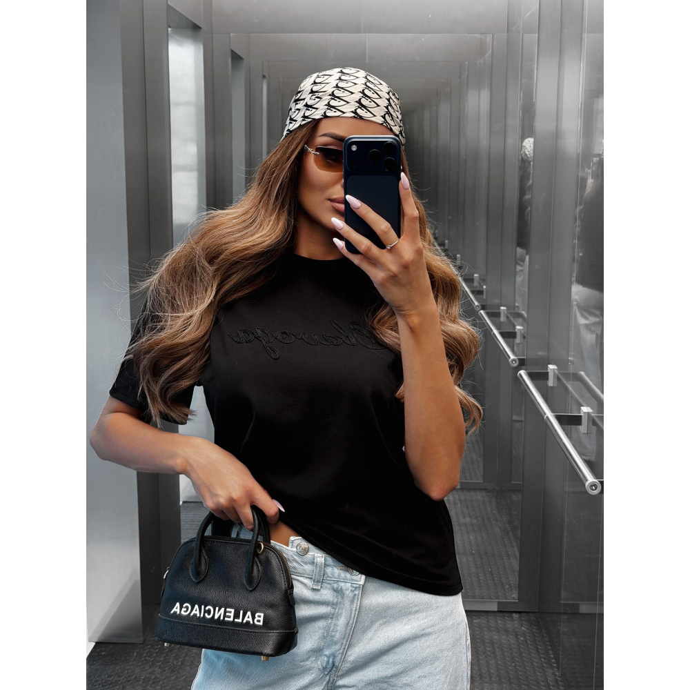 BLUZKA T-SHIRT OVERSIZE OLAVOGA VELAIA BLACK